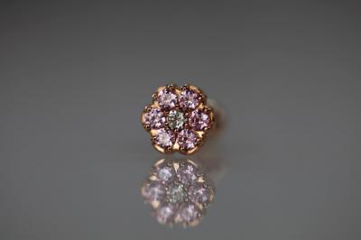 ダイヤモンド × ピンクジルコニア ダイヤモンド × ピンクジルコニア