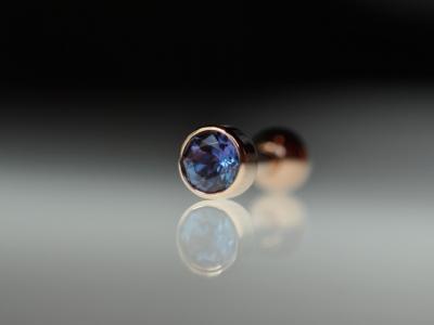 ピンクゴールド台座・アレキサンドライト ピンクゴールド台座・アレキサンドライト