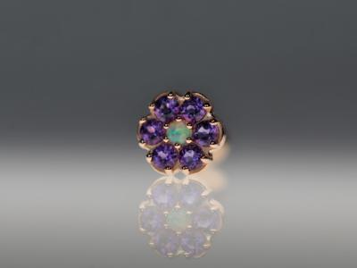 ミルキーオパール × アメシスト ミルキーオパール × アメシスト