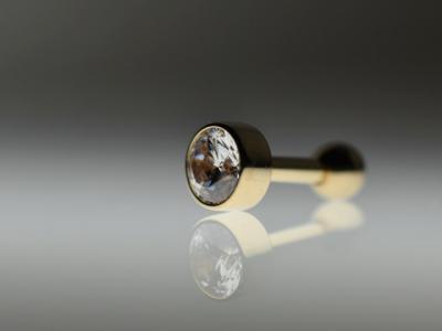 YG ベゼル 5ミリ キュービックジルコニア YG ベゼル 5ミリ キュービックジルコニア