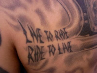 LIVE TO RIDE RIDE TO LIVE