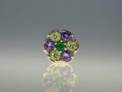 エメラルド AAA × ペリドット × アメシスト エメラルド AAA × ペリドット × アメシスト