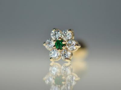 エメラルド × キュービックジルコニア エメラルド × キュービックジルコニア