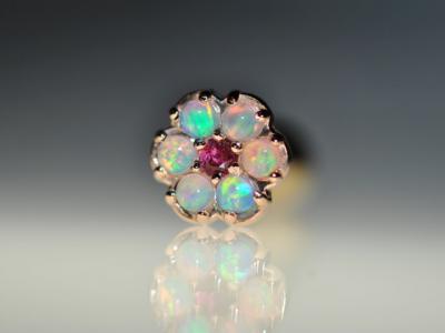 ピンクトルマリン × オパールグラデーション ピンクトルマリン × オパールグラデーション