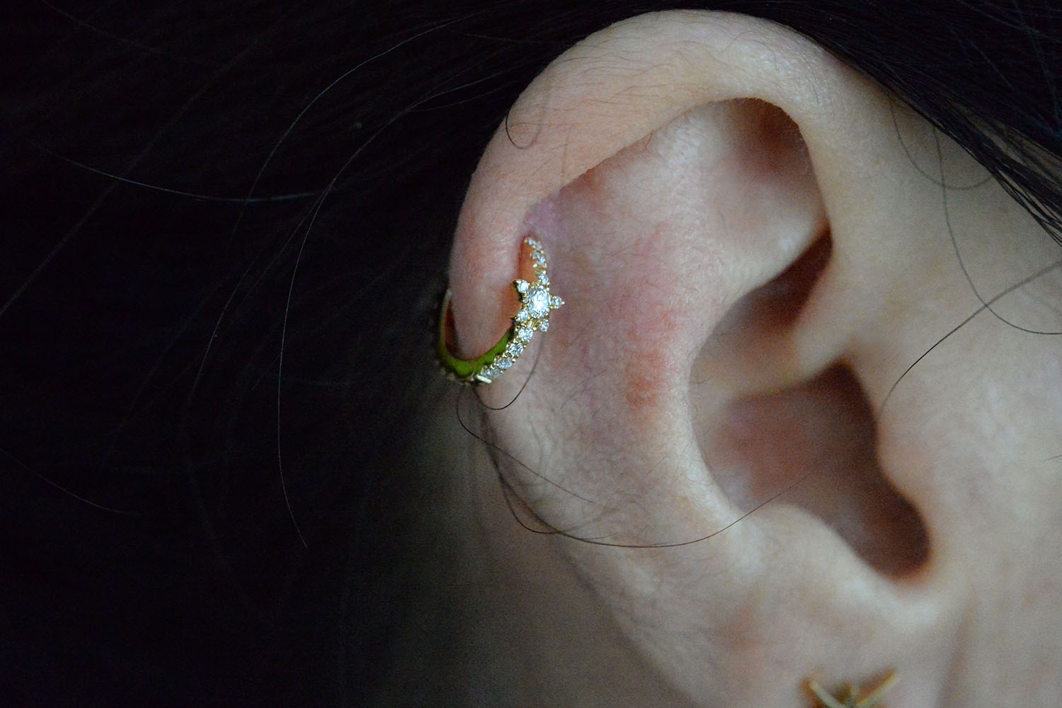 18K マリアタッシュ MARIA TASH ダイヤモンドクリッカーピアス