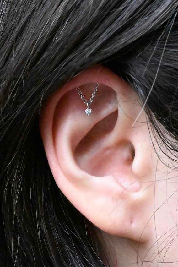 Hidden Helix Piercing